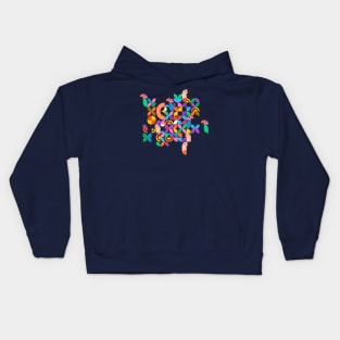 Geometry in Nature- Find the Avians Kids Hoodie